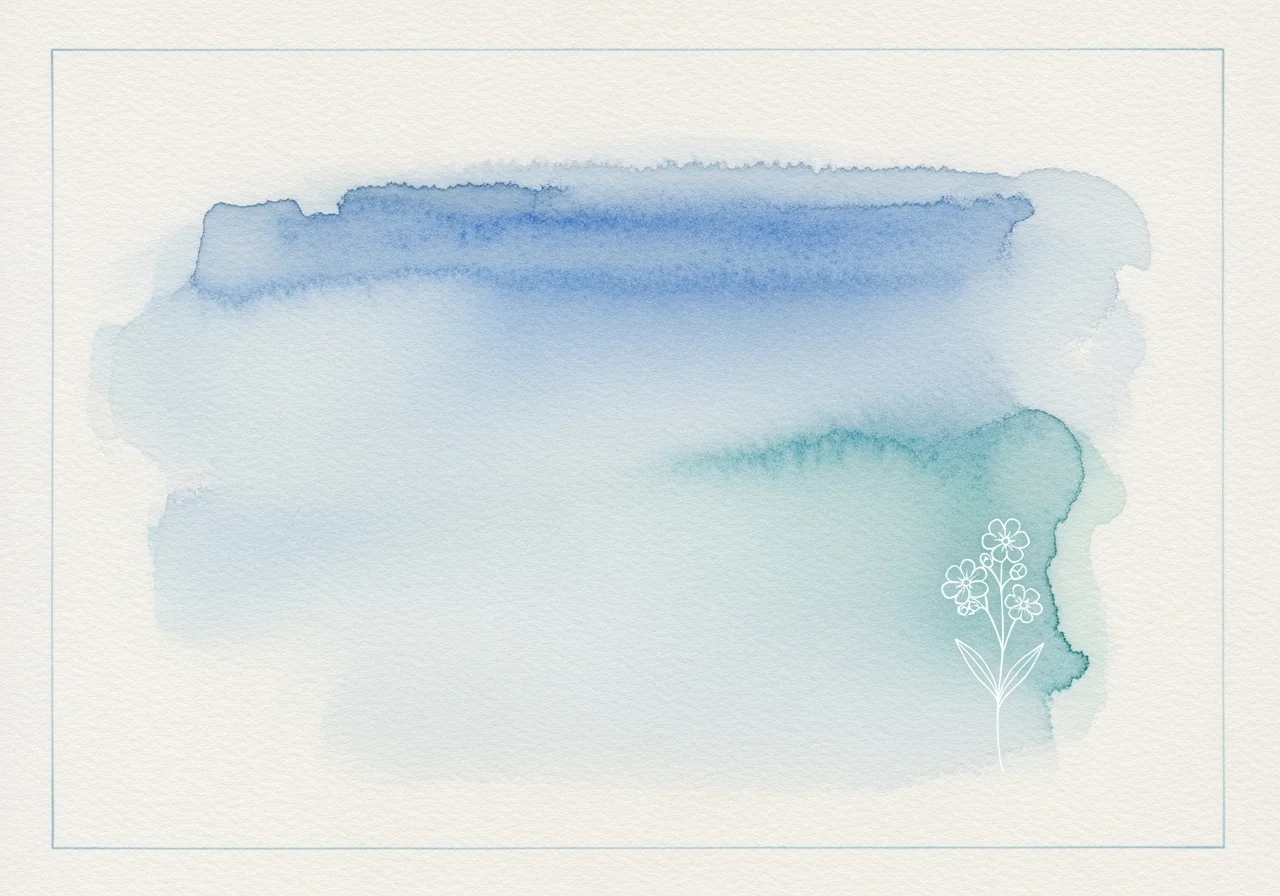 Trauer — Aquarell-Stimmungsbild